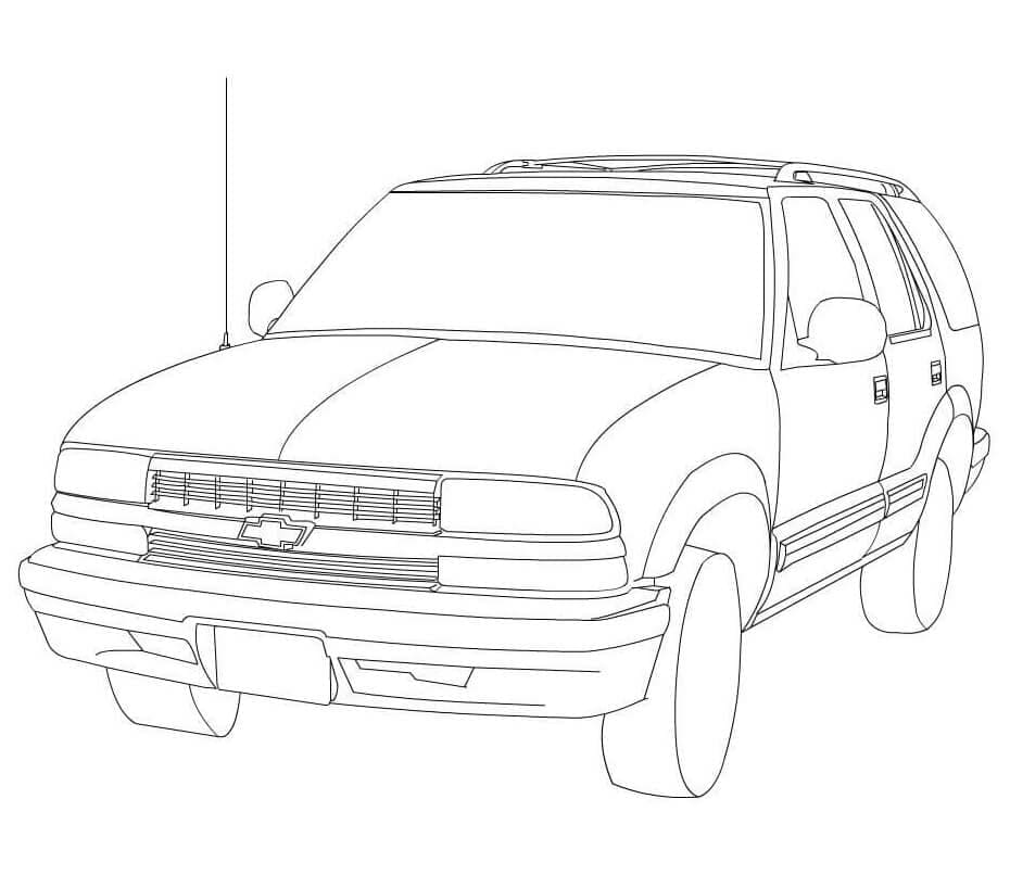 Chevrolet Blazer coloring page