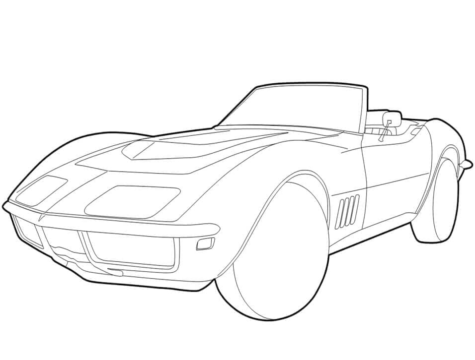 Chevrolet Corvette coloring page