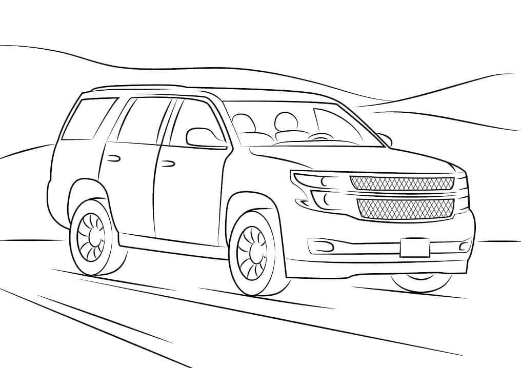 Chevrolet Tahoe coloring page