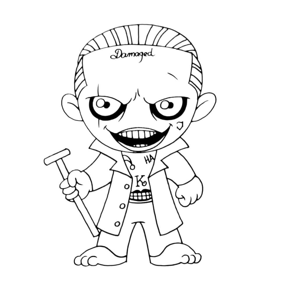 Chibi Joker Imprimable coloring page