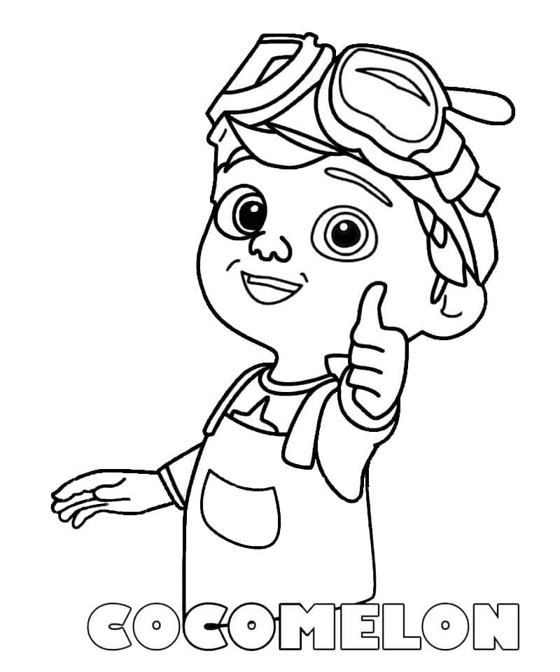 Cocomelon TomTom coloring page