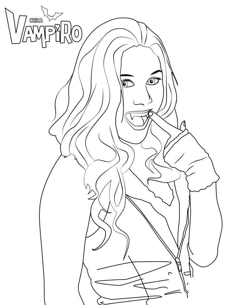 Daisy de Chica Vampiro coloring page