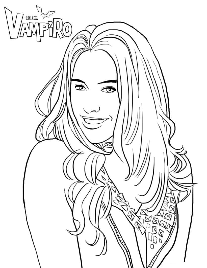 Daisy O’Brian de Chica Vampiro coloring page