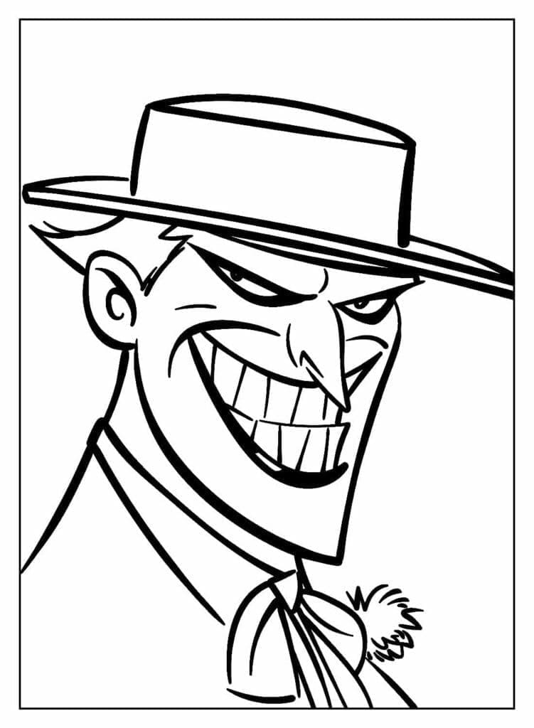 DC Comics Le Joker coloring page