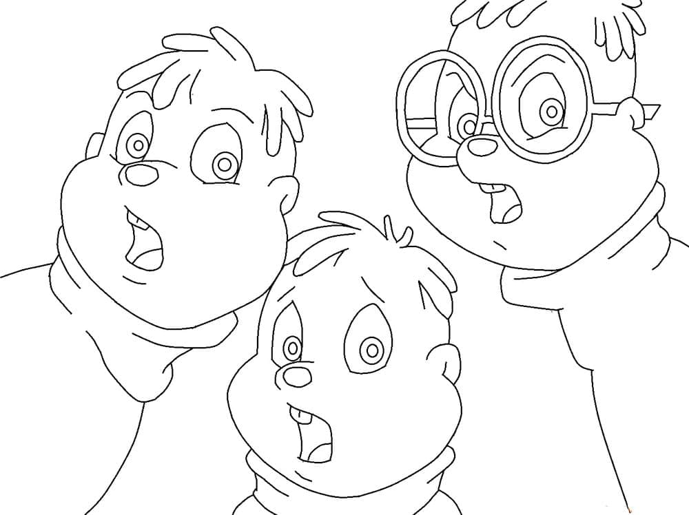 Dessin de Alvin et les Chipmunks coloring page