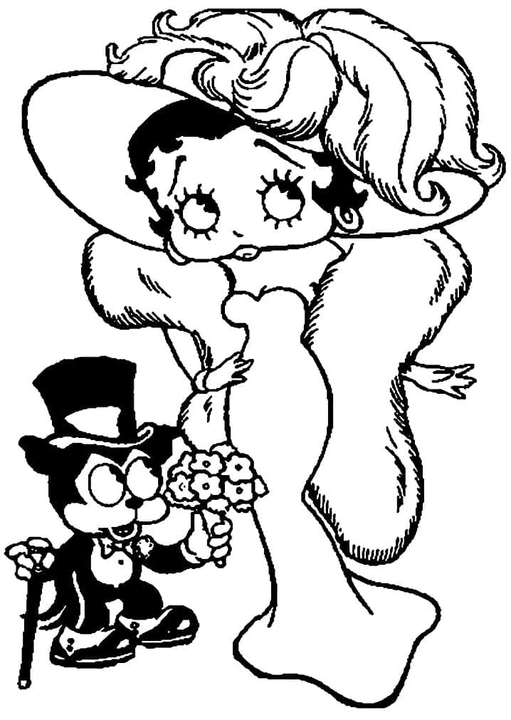 Dessin de Betty Boop Gratuit coloring page
