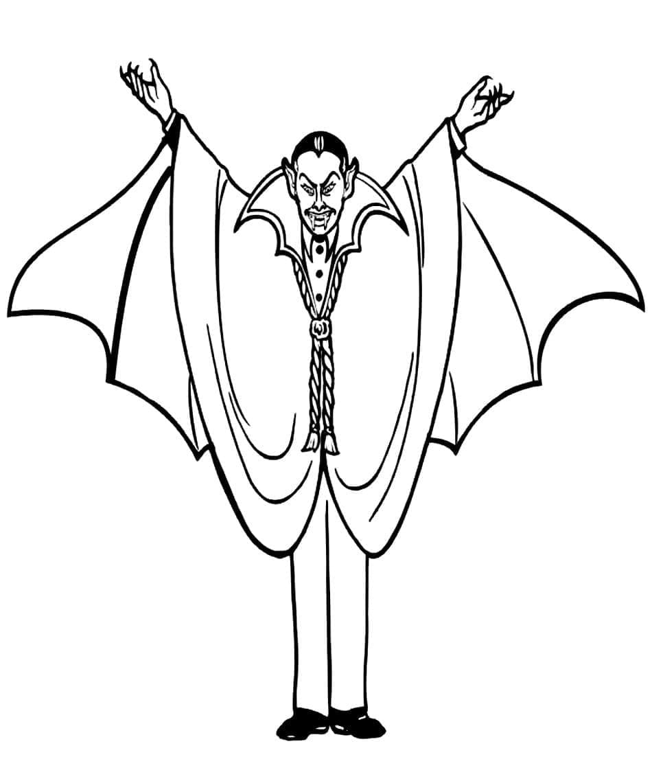 Dessin de Dracula coloring page