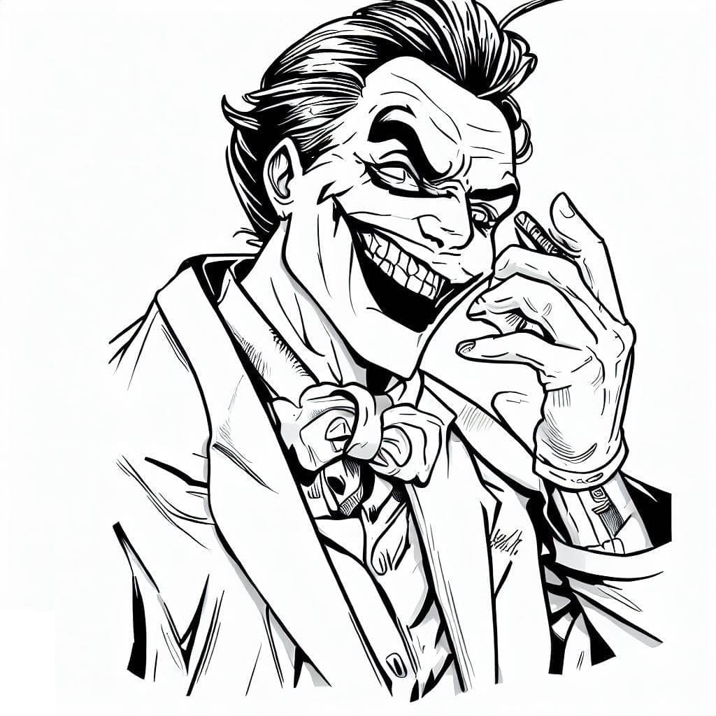 Dessin de Joker Gratuit coloring page