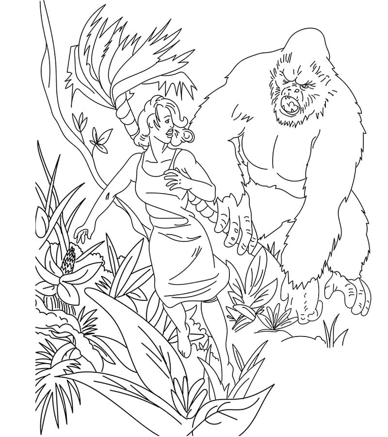 Dessin de King Kong coloring page
