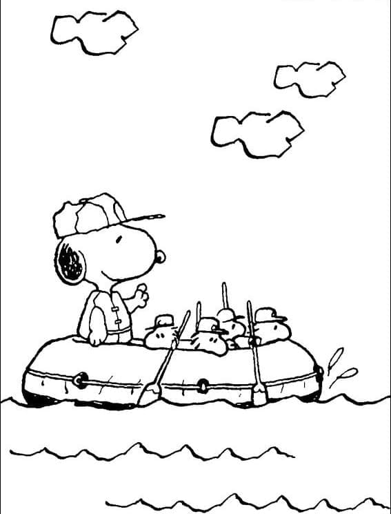 Dessin de Snoopy Gratuit coloring page