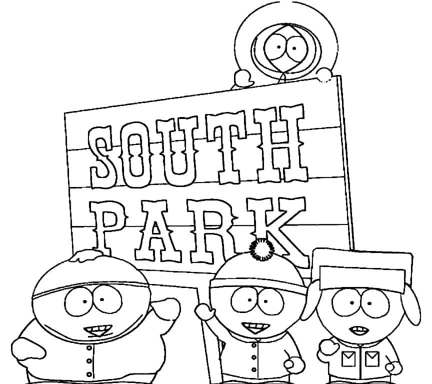 Dessin de South Park coloring page