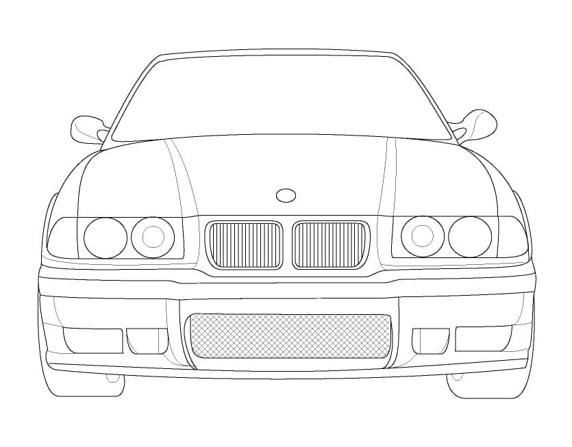 Dessin de Voiture BMW coloring page