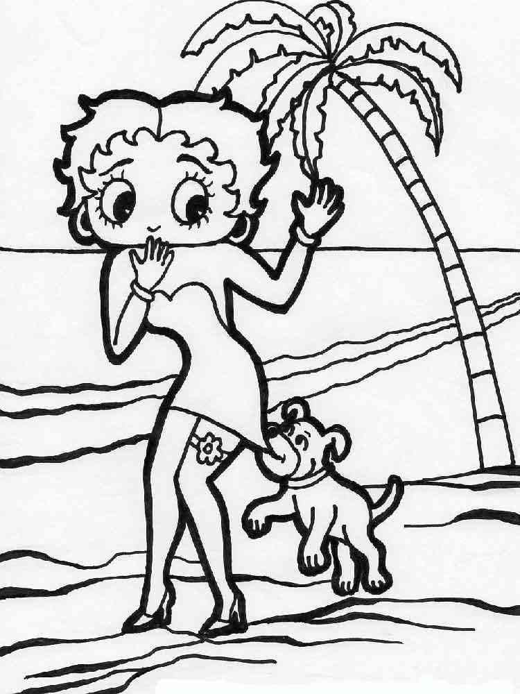 Dessin Gratuit de Betty Boop coloring page