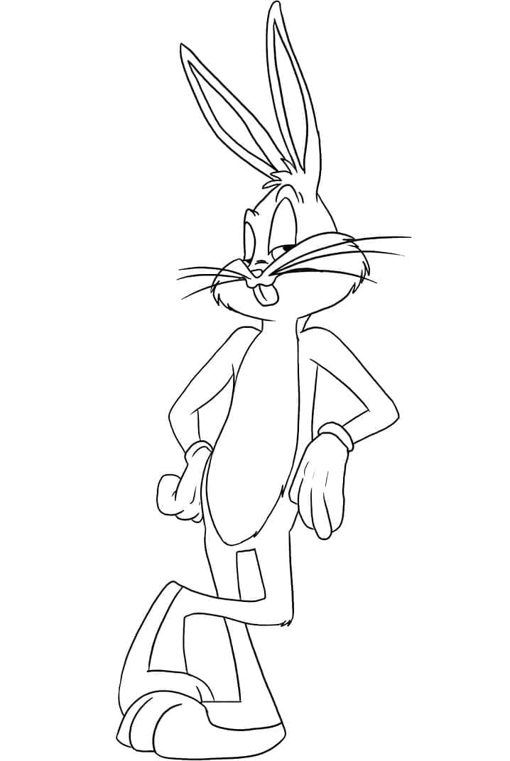 Coloriage Dessin Gratuit de Bugs Bunny