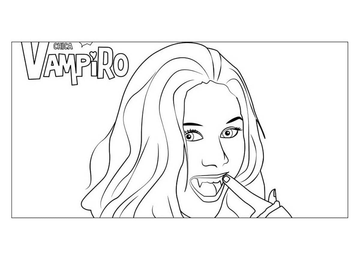 Dessin Gratuit de Chica Vampiro coloring page