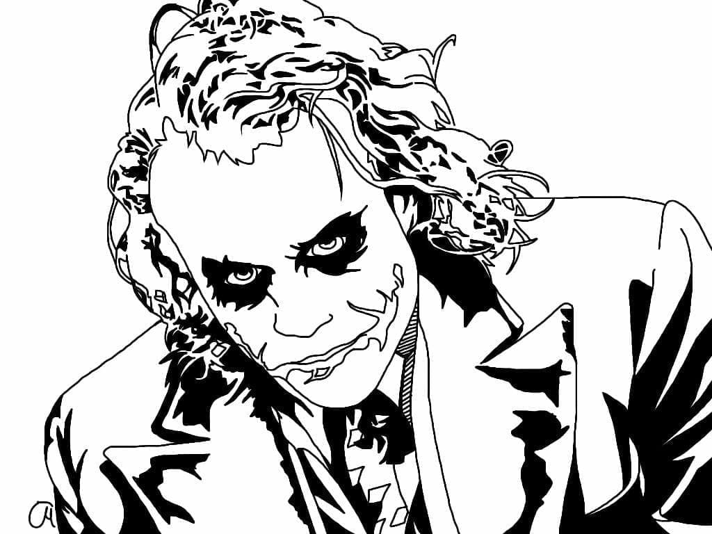 Dessin Gratuit de Joker coloring page
