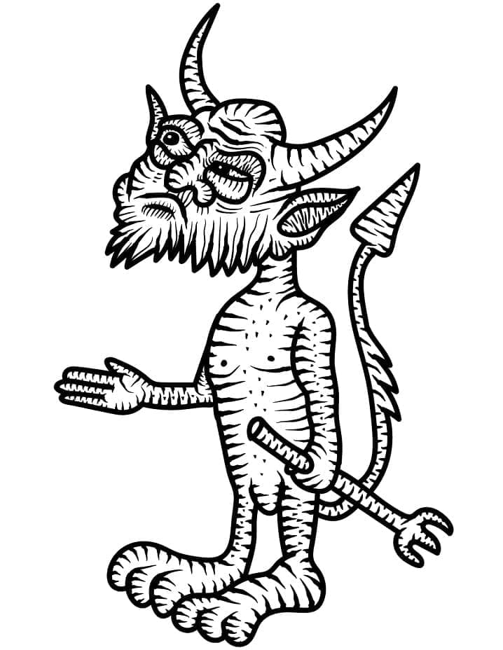 Diable 1 coloring page