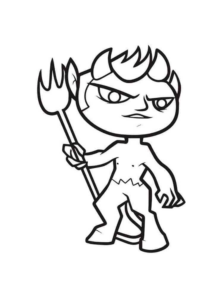Diable 2 coloring page