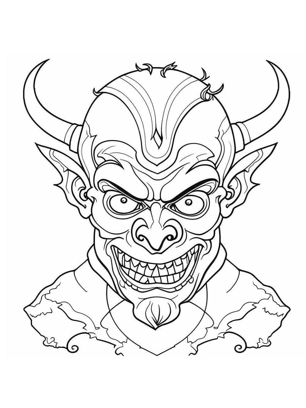 Diable Effrayant coloring page