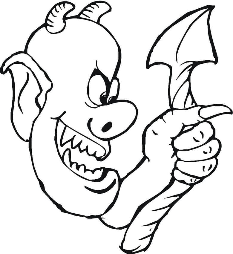 Diable Imprimable coloring page