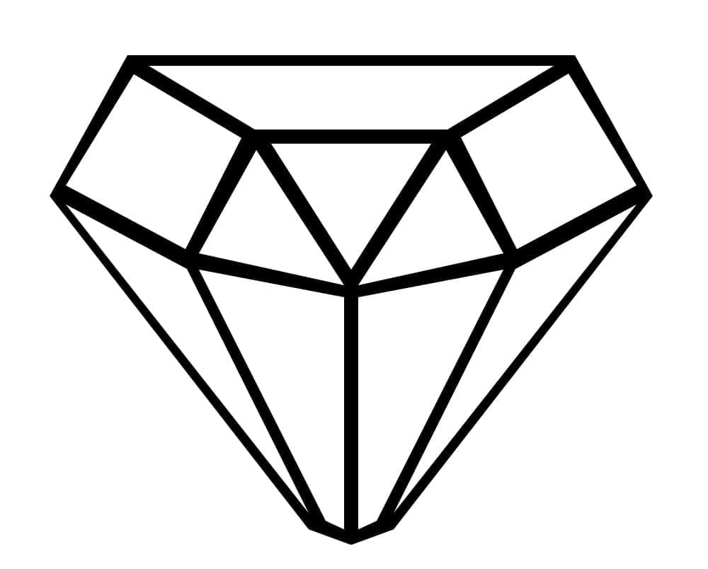 Diamant 1 coloring page