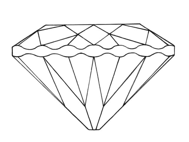 Diamant 2 coloring page