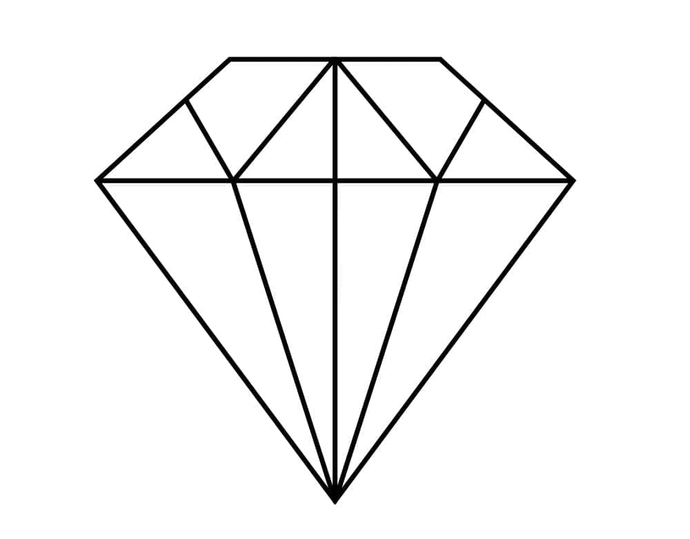 Diamant 4 coloring page