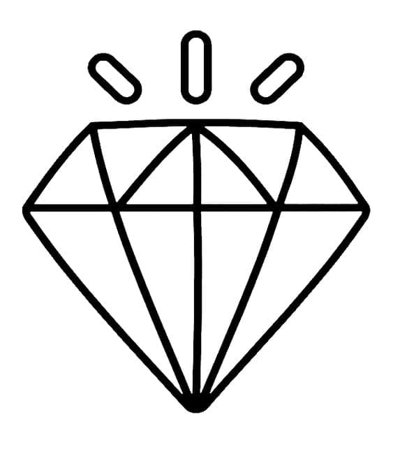 Coloriage Diamant Facile