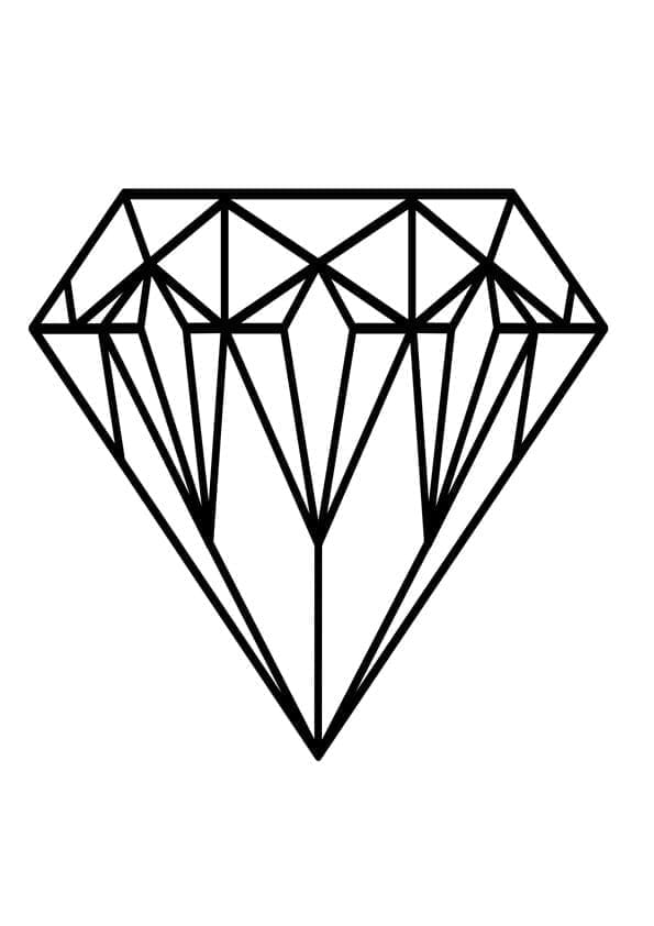 Diamant Gratuit coloring page