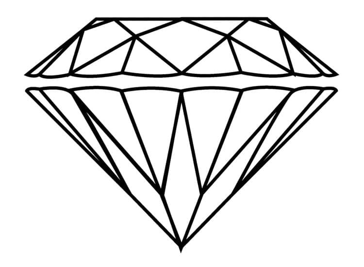 Diamant Imprimable coloring page