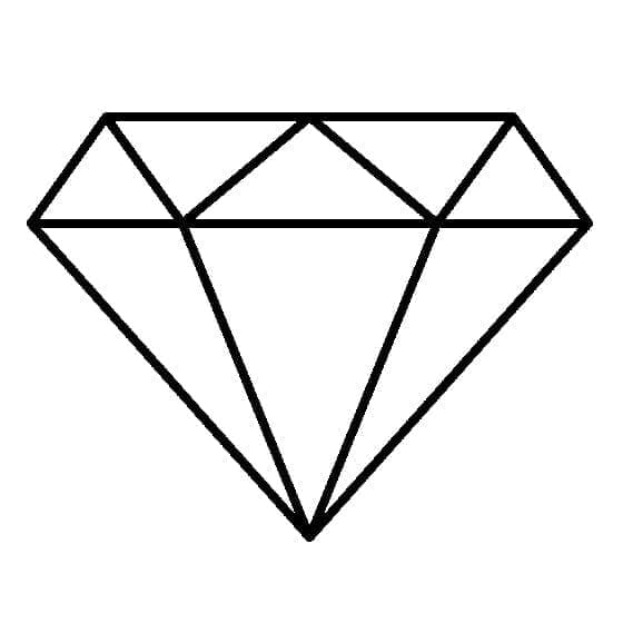 Diamant Simple coloring page
