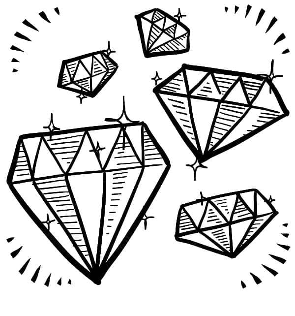 Diamants Brillants coloring page