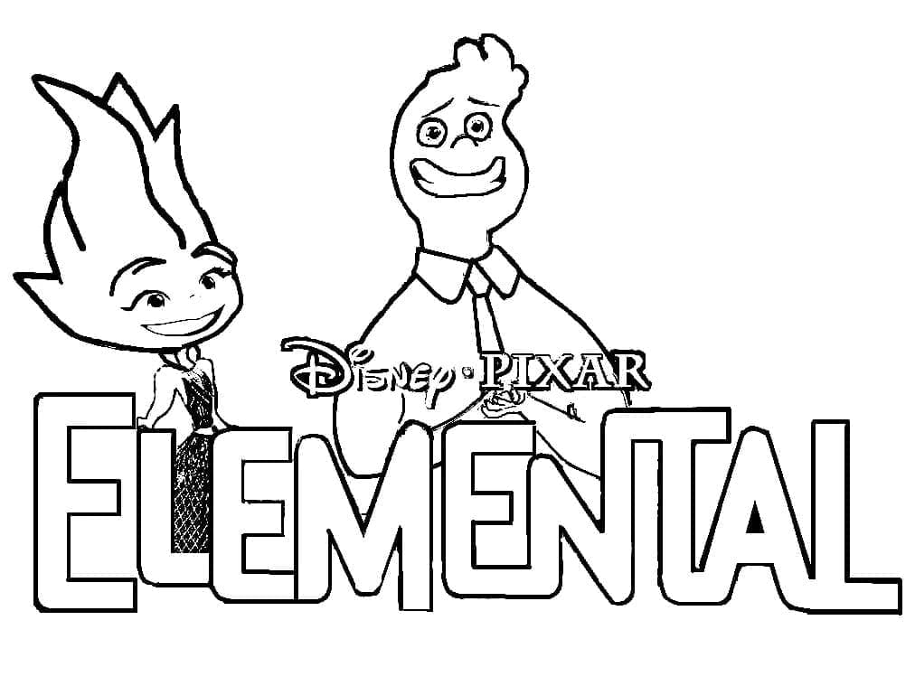 Disney Pixar Élémentaire coloring page