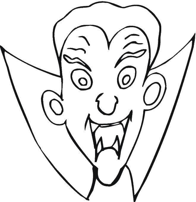 Dracula Drôle coloring page