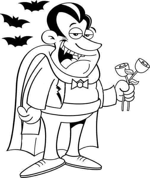 Dracula très Drôle coloring page