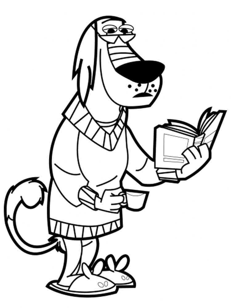 Dukey de Johnny Test coloring page