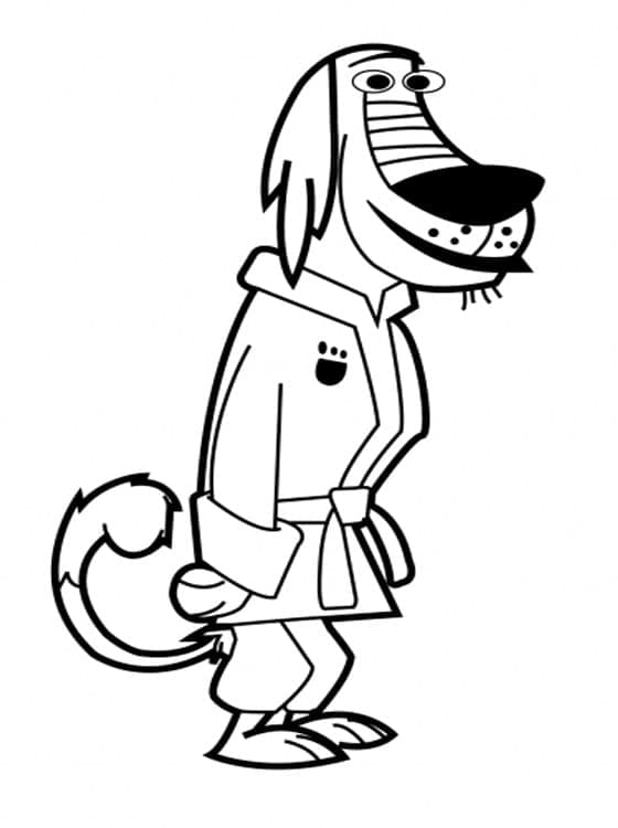 Dukey coloring page