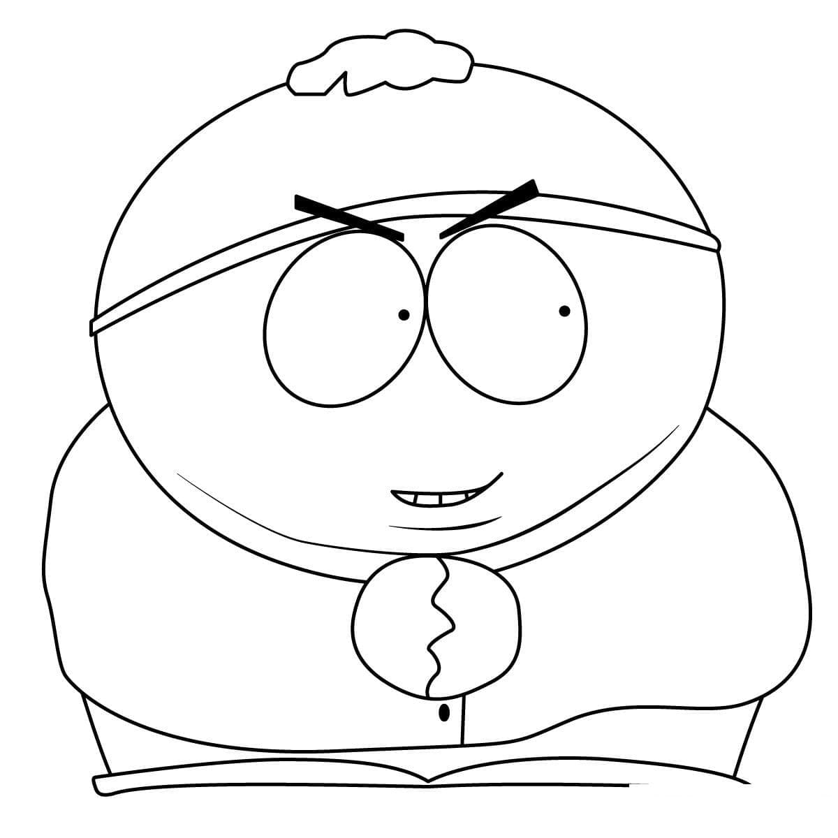 Eric Cartman de South Park coloring page