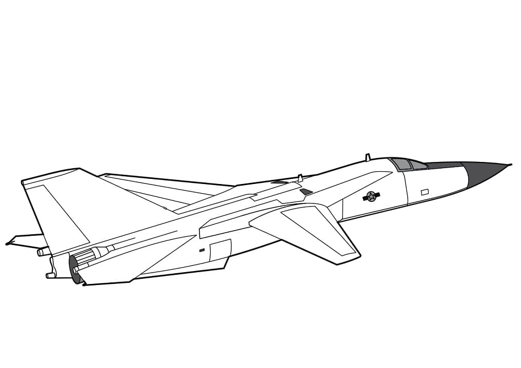 Coloriage F-111 Aardvark Avion de Chasse