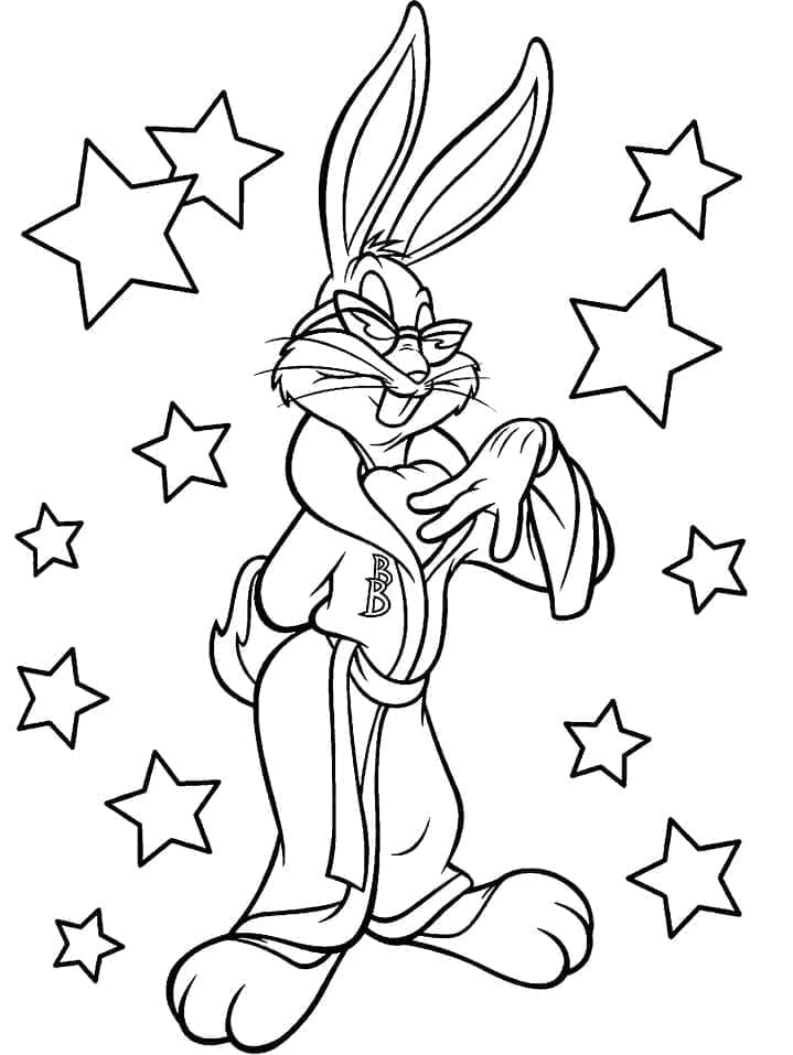 Coloriage Génial Bugs Bunny