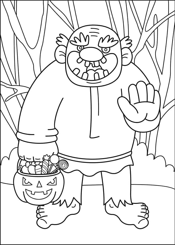 Gobelin d’Halloween coloring page