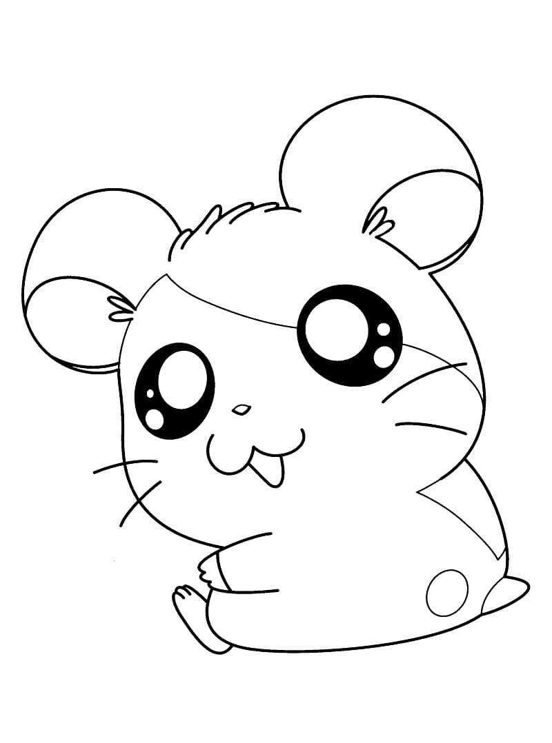 Hamtaro Imprimable coloring page