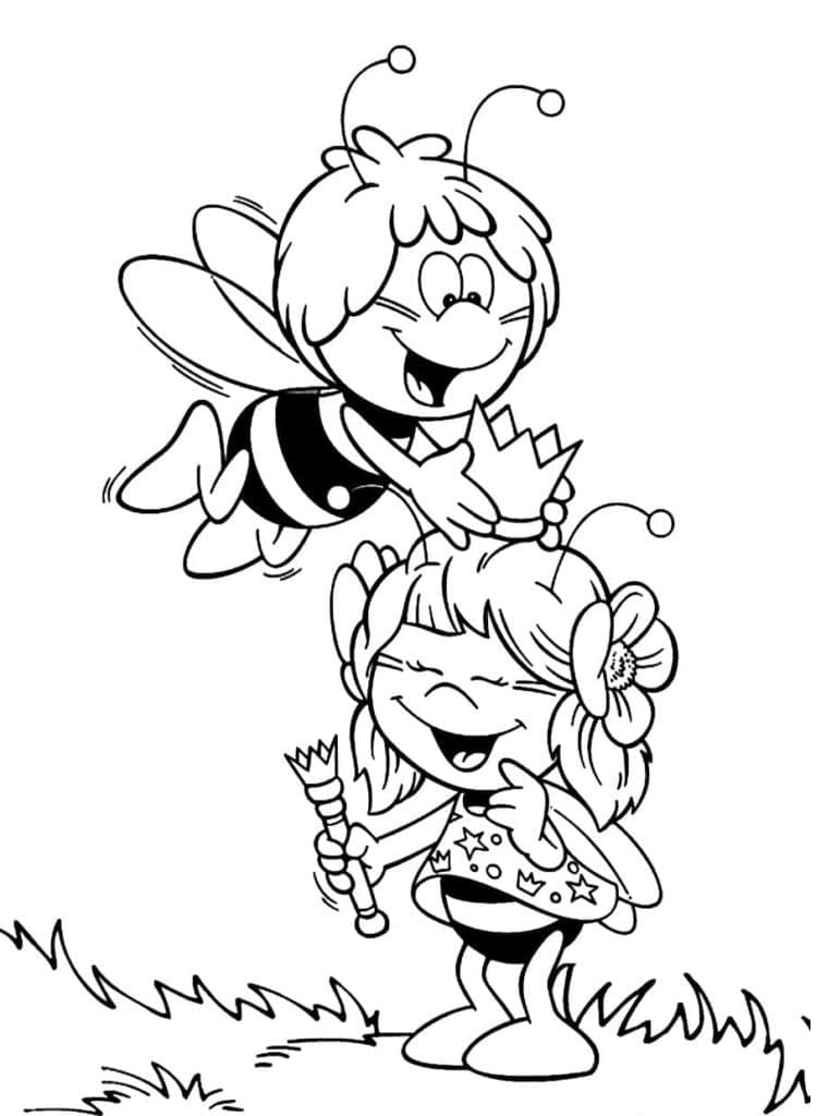 Coloriage Image de Maya l'Abeille