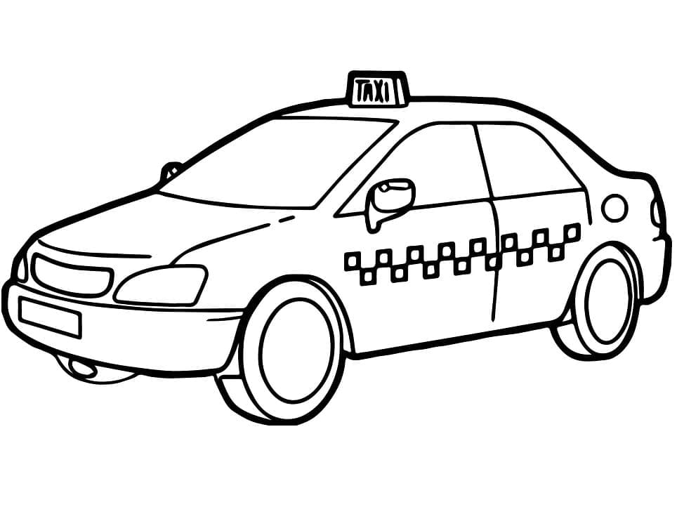 Image de Taxi coloring page