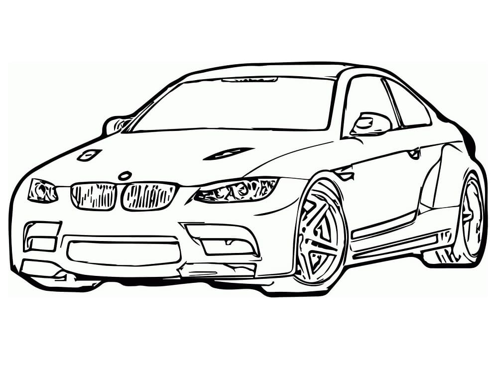 Coloriage Image de Voiture BMW