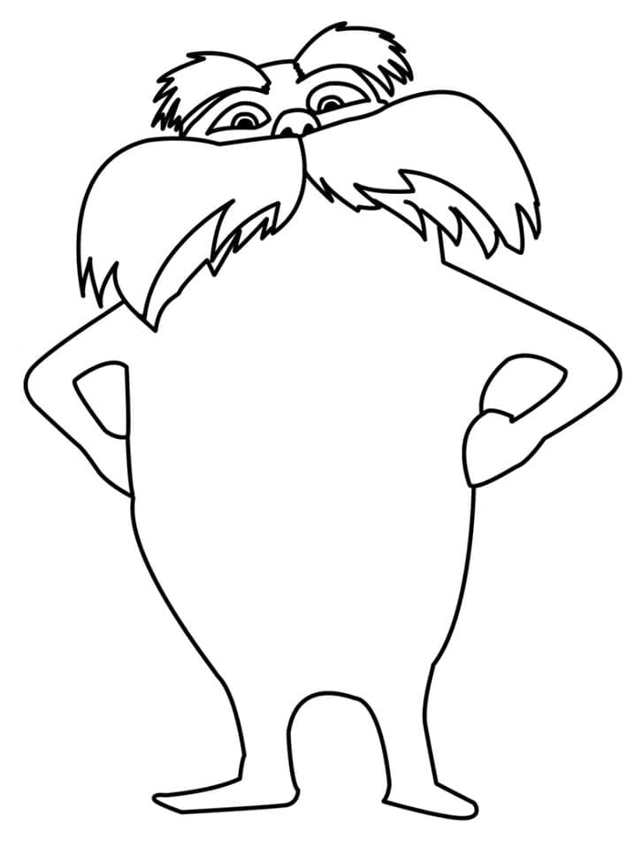 Image du Lorax coloring page