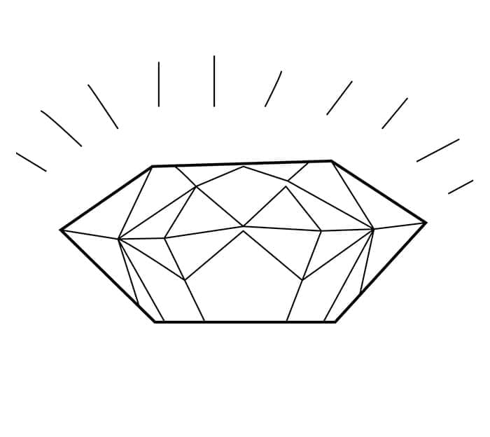 Incroyable Diamant coloring page