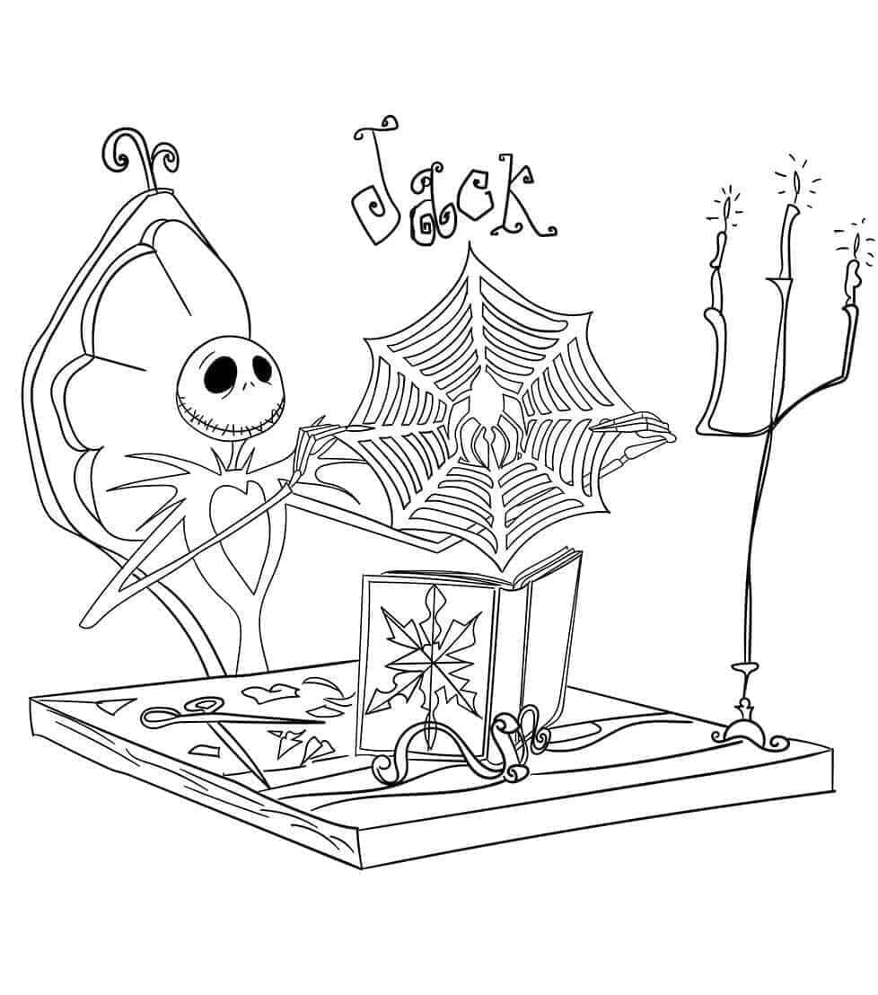 Coloriage Jack Skellington Gratuit