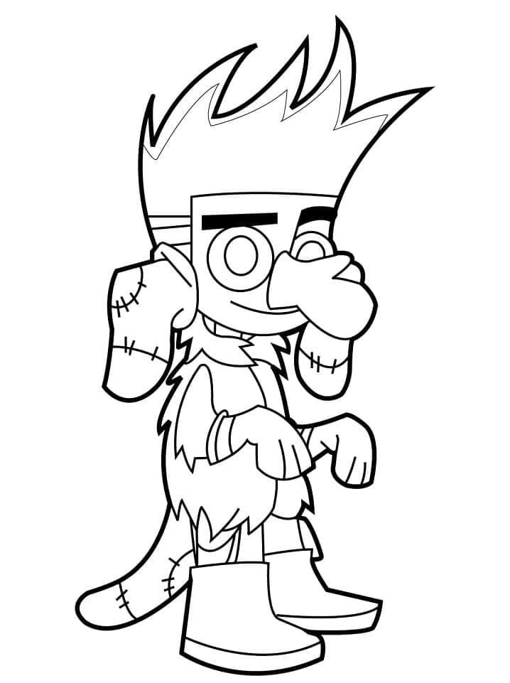 Coloriage Johnny Test 1