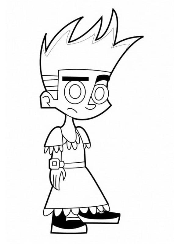 Coloriage Johnny Test 3